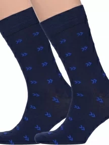Комплект из 2 пар мужских носков "Нева-Сокс", 2-VO33, ТЕМНО-СИНИЕ