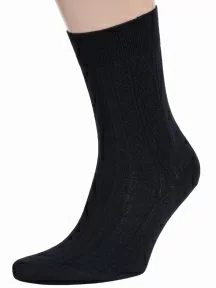 Мужские носки RuSocks (Орудьевский трикотаж), М-340/1, рис. 01, ЧЕРНЫЕ