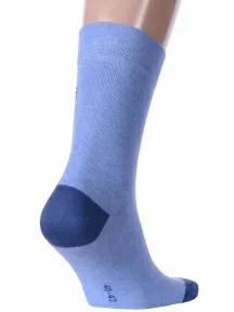 Носки унисекс Брестские (БЧК), 21С4200, рис. 215 ГОЛУБЫЕ МЕЛАНЖ