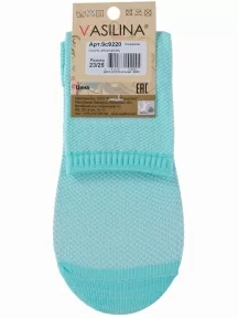 Женские носки VASILINA, 9С9220, БИРЮЗОВЫЕ