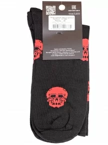 Мужские носки «Красная ветка», С-1342, ЧЕРНО-КРАСНЫЕ