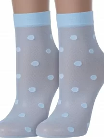 Комплект из 2 пар женских носков Conte, 2-16С-124СП, ГОЛУБЫЕ