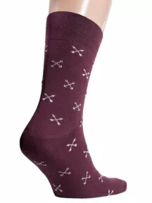 Мужские носки MSCLUB №М09, NM-97, БОРДОВЫЕ