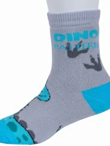 Комплект из 3 пар детских махровых носков Гамма, 3-С509, рис. 2, СВЕТЛО-СЕРЫЕ