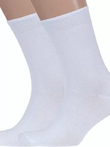 Комплект из 2 пар мужских носков ХОХ, 2-XM-24, БЕЛЫЕ