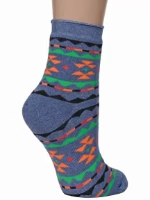 Женские махровые носки ХОХ, GZ-3R24, ДЖИНС