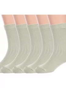 Комплект из 5 пар детских носков Альтаир, 5-М20, ОЛИВКОВЫЕ