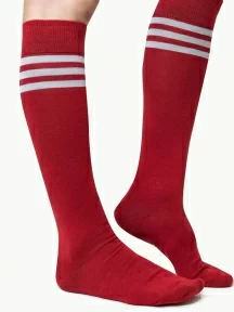 Гольфы unisex St. Friday Socks, 431-11, "Полосатая классика", КРАСНЫЕ