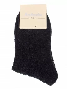 Женские полушерстяные носки RuSocks (Орудьевский трикотаж), Ж-185, ЧЕРНЫЕ