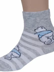 Детские носки RuSocks (Орудьевский трикотаж), Д-31360, рис. 04, СВЕТЛО-СЕРЫЕ