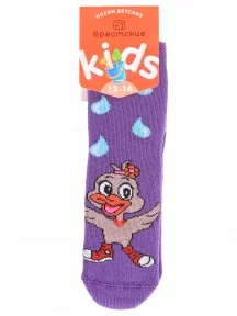 Детские махровые носки Брестские (БЧК), 14С3060, рис. 255, ЛИЛОВЫЕ