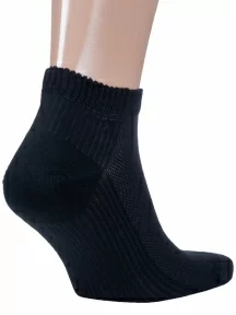Мужские короткие носки из микромодала Grinston socks (PINGONS), 15D10, ЧЕРНЫЕ