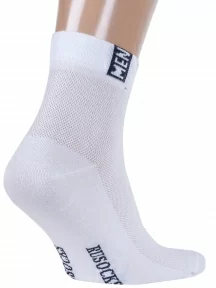 Мужские носки с сеточкой RuSocks (Орудьевский трикотаж), М-2211, БЕЛО-СИНИЕ