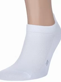 Мужские ультракороткие носки с сеточкой "Красная ветка", С-1314, БЕЛЫЕ