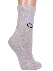 Женские теплые носки Hobby Line, Нжа6190-01, СВЕТЛО-СЕРЫЕ