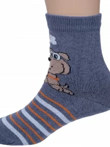 Детские носки "НАШЕ" Смоленской чулочной фабрики, 222С11, рис. 2, АНТРАЦИТ №53-1