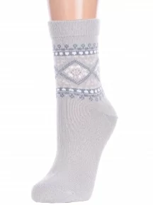 Женские полушерстяные носки LORENZline, В15, СЕРЫЕ