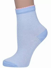 Детские носки LORENZline, Л105, ГОЛУБЫЕ в полоску