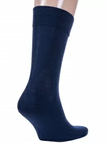 Мужские носки из 100% хлопка Grinston socks (PINGONS), 15D2, ТЕМНО-СИНИЕ