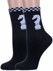 Комплект из 2 пар детских носков Альтаир, 2-С150, ЧЕРНЫЕ