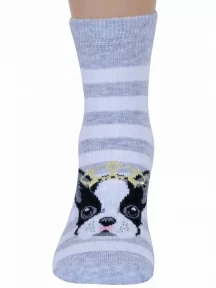 Детские носки RuSocks (Орудьевский трикотаж), Д3-13156, рис. 05, СВЕТЛО-СЕРЫЕ