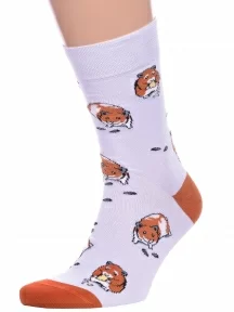 Носки унисекс Брестские (БЧК), 21С4200, рис. 165, СЕРЕБРИСТЫЕ