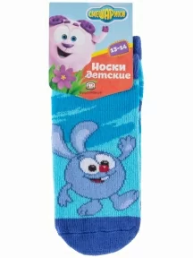 Детские короткие носки "Смешарики" Брестские (БЧК), 19С3094, рис. 885, ЛАЗУРНЫЕ (2)