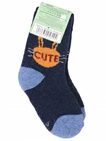 Детские теплые махровые носки Hobby Line, Ндад7618-01, ТЕМНО-СИНИЕ