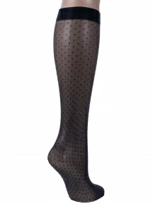 Женские гольфы Conte, 21С-149СП PERLA, Nero, черные