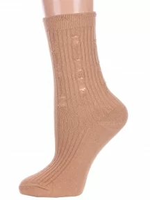 Женские носки Hobby Line, Нжвип1024, ПЕСОЧНЫЕ
