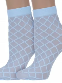 Комплект из 2 пар женских носков Conte, 2-21С-145СП, LIGHT BLUE, голубые