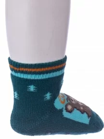 Детские махровые носки Conte kids, 7С-53СП, рис. 469, ТЕМНО-БИРЮЗОВЫЕ