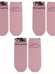 Комплект из 3 пар детских носков Гамма, 3-С1707, ПЫЛЬНАЯ РОЗА