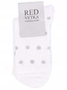 Женские спортивные носки "Красная ветка", С-1485, БЕЛЫЕ
