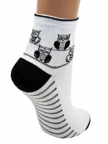 Женские укороченные носки "Красная ветка", С-989, БЕЛЫЕ