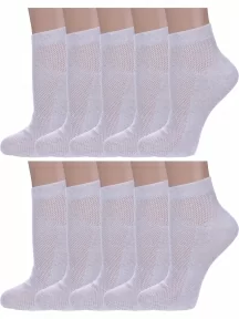 Комплект из 10 пар женских носков Альтаир, 10-А33, СВЕТЛО-СЕРЫЕ