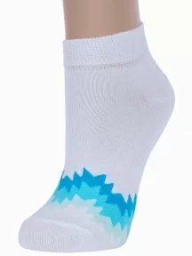 Женские короткие носки Брестские (БЧК), 14С1101, рис. 299, БЕЛЫЕ