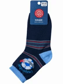Детские носки "НАШЕ" Смоленской чулочной фабрики, 222С6, рис. 3, ТЕМНО-СИНИЕ №3-1