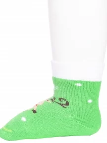 Комплект из 3 пар детских махровых носков Брестские (БЧК), 3-14С3060, рис. 867, ЯРКО-ЗЕЛЕНЫЕ