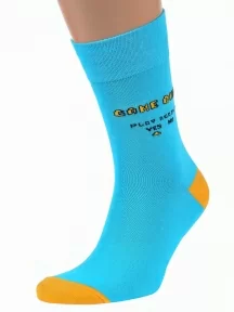 Мужские носки MSCLUB №М45, nm-516, ГОЛУБЫЕ