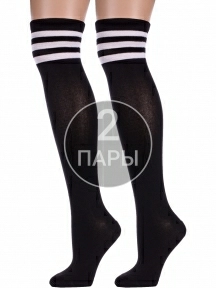 Комплект из 2 пар детских гольфин Альтаир ЧЕРНЫЕ (2-М98)