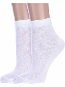 Комплект из 2 пар детских носков Альтаир, 2-Д82, БЕЛЫЕ