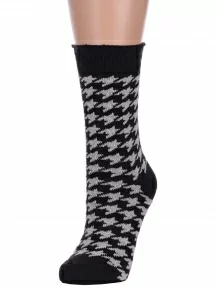 Женские теплые носки с ослабленной резинкой Hobby Line, Нжа6199-11, ЧЕРНЫЕ