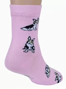 Детские носки RuSocks (Орудьевский трикотаж), Д3-13156, рис. 02, РОЗОВЫЕ