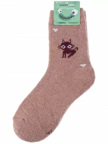 Детские махровые носки Hobby Line, 7617-6, КОРАЛЛОВЫЕ