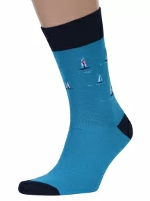 Мужские носки MSCLUB №М29, nm-310, ТЕМНО-ГОЛУБЫЕ