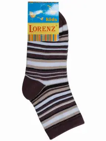 Детские носки LORENZline КОРИЧНЕВО-БЕЛЫЕ (Л31)