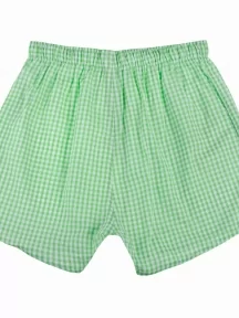 Мужские трусы-шорты из 100% хлопка Sergio Dallini, SG3310-5, БЕЛО-ЗЕЛЕНЫЕ