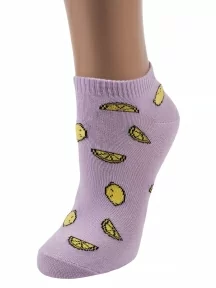 Женские короткие носки ХОХ, G-3R22, СИРЕНЕВЫЕ