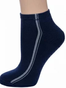 Женские носки с махровым следом LORENZline, С8М, СИНИЕ